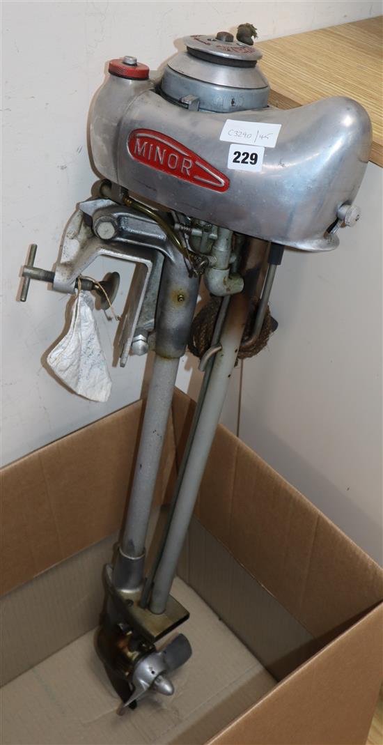 A vintage Anzani outboard motor